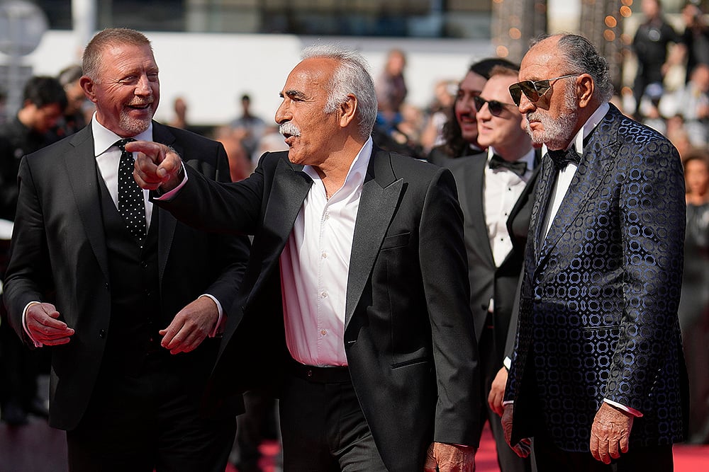 Boris Becker, Mansour Bahrami, Ion Tiriac